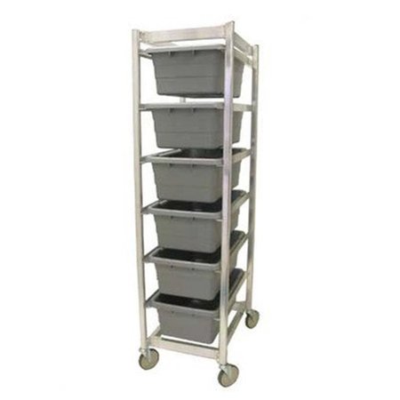 DAPHNES DINNETTE 6 Lug Knock Down Aluminum Carts, 70.5 x 20 x 27 in. DA17062